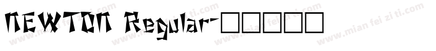 NEWTON Regular字体转换